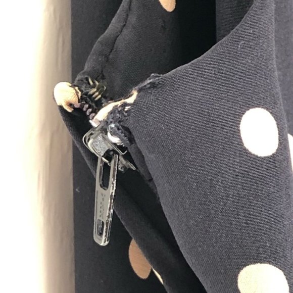 Vintage Silk Nipon Boutique polka dot cutout dress - Picture 11 of 14